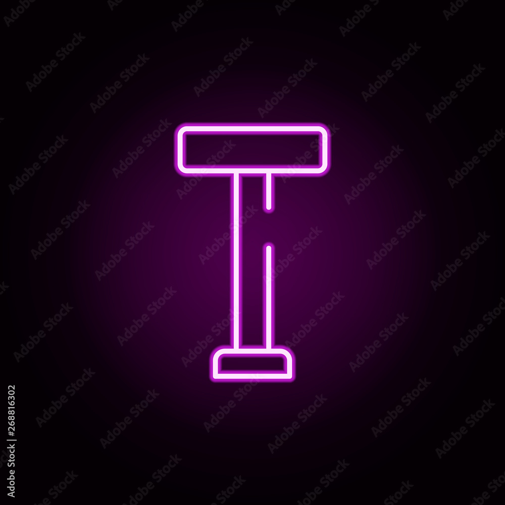 stool neon icon. Elements of bar set. Simple icon for websites, web design, mobile app, info graphics stool neon icon. Elements of bar set. Simple icon for websites, web design, mobile app, info graphics