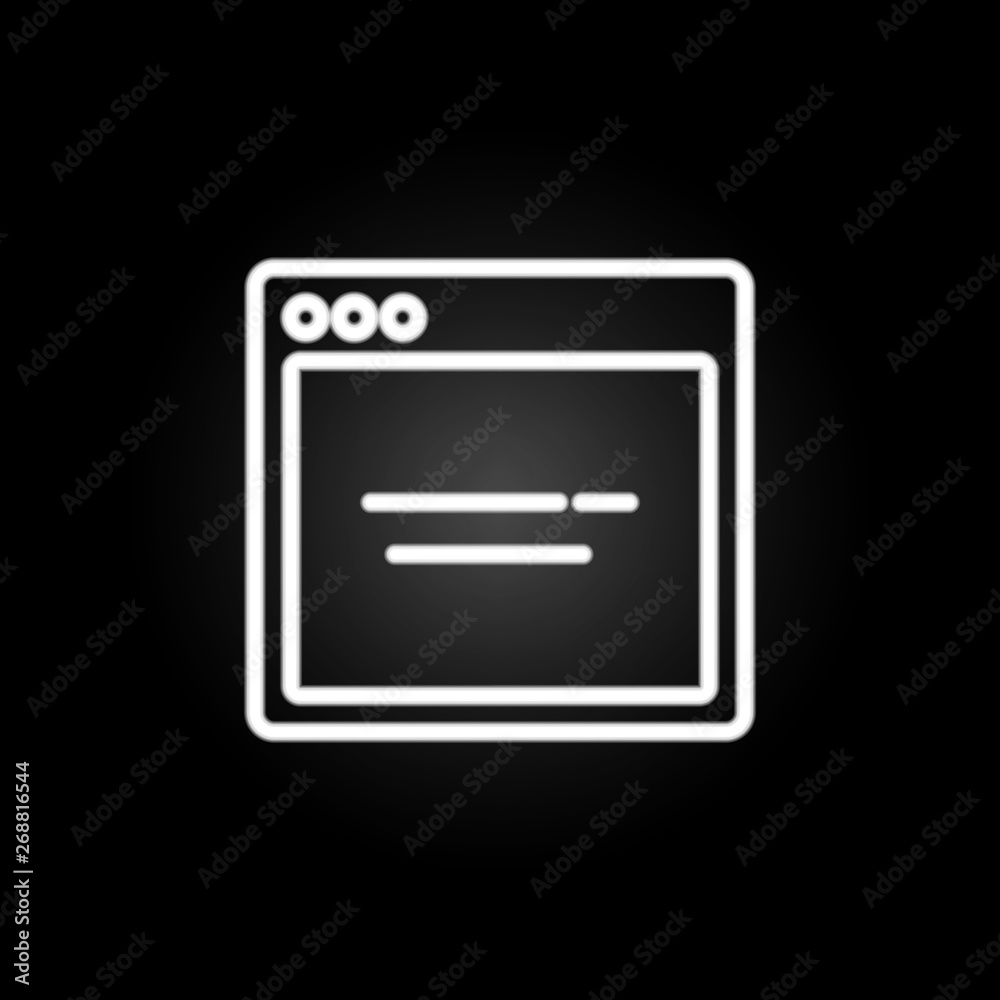 browser search webpage neon icon. Elements of browser set. Simple icon for websites, web design, mobile app, info graphics browser search webpage neon icon. Elements of browser set. Simple icon for websites, web design, mobile app, info graphics