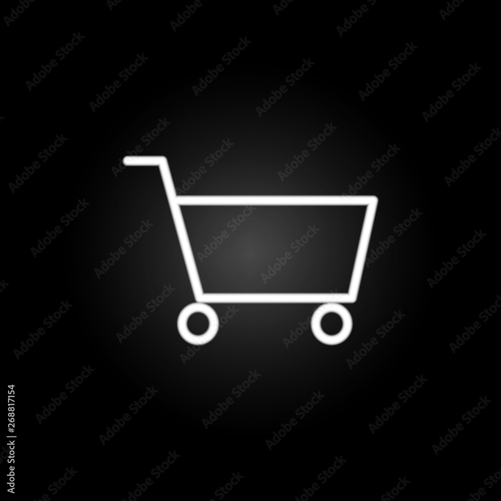 Shopping Shopping neon icon. Elements of commerce set. Simple icon for websites, web design, mobile app, info graphics