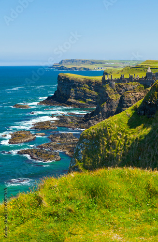 Magheracross Celtic searoad. Bushmills. Causeway Coastal Route. Antrim County, Northern Ireland, Europe photo