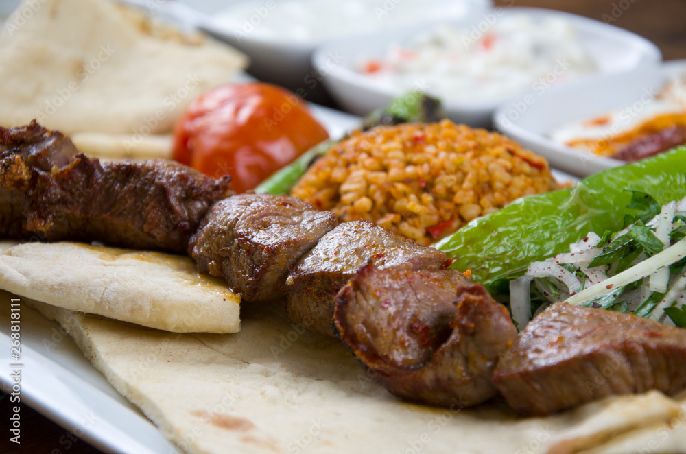 Turkish Grilled Meat and Turkish Appetizers