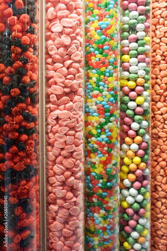 Mixed colorful candies