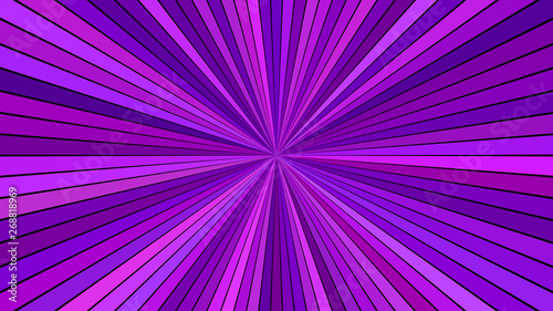 Purple psychedelic abstract starburst stripe background - vector explosive graphic
