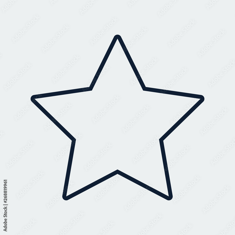 Black star icon. Logo design .Vector Illustration Black star icon. Logo design .Vector Illustration