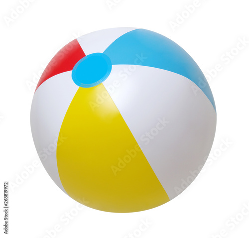 Beach ball on white