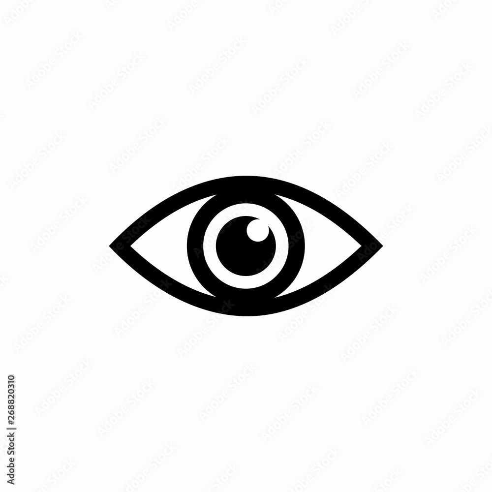 eye icon symbol vector eye icon symbol vector