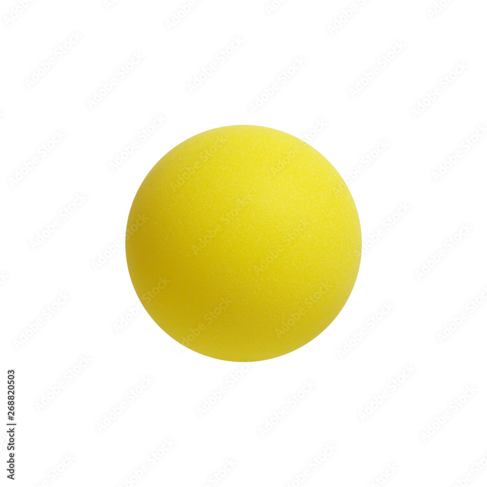 Yellow table tennis ball