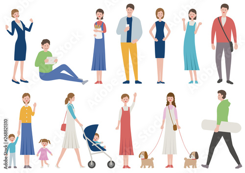 人物のイラストセット