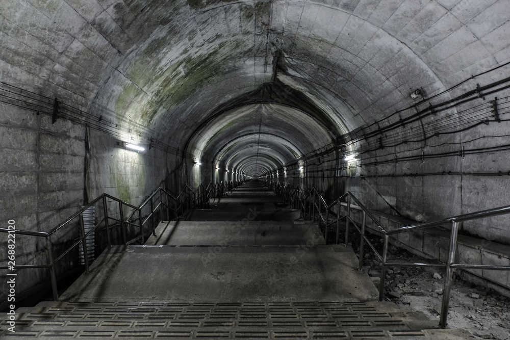 トンネルの長い階段(土合駅)