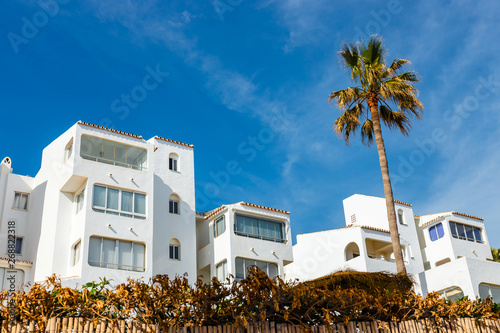 white buildings on the coast of costa del sol in spain
