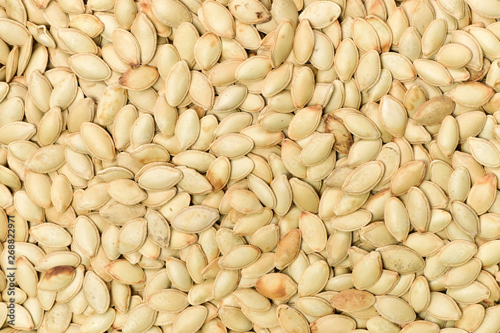 The background of pumpkin seeds 