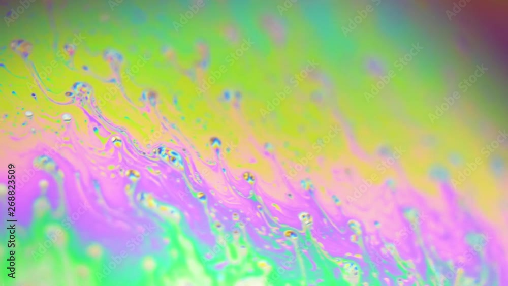 Abstract creative soap bubbles color texture. 4k close up macro of ink color in liquid water. Abstract creative soap bubbles color texture. 4k close up macro of ink color in liquid water.