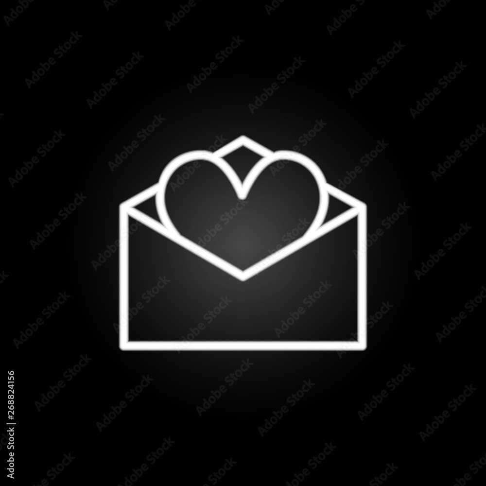 heart letters neon icon. Elements of Heartbeat set. Simple icon for websites, web design, mobile app, info graphics heart letters neon icon. Elements of Heartbeat set. Simple icon for websites, web design, mobile app, info graphics