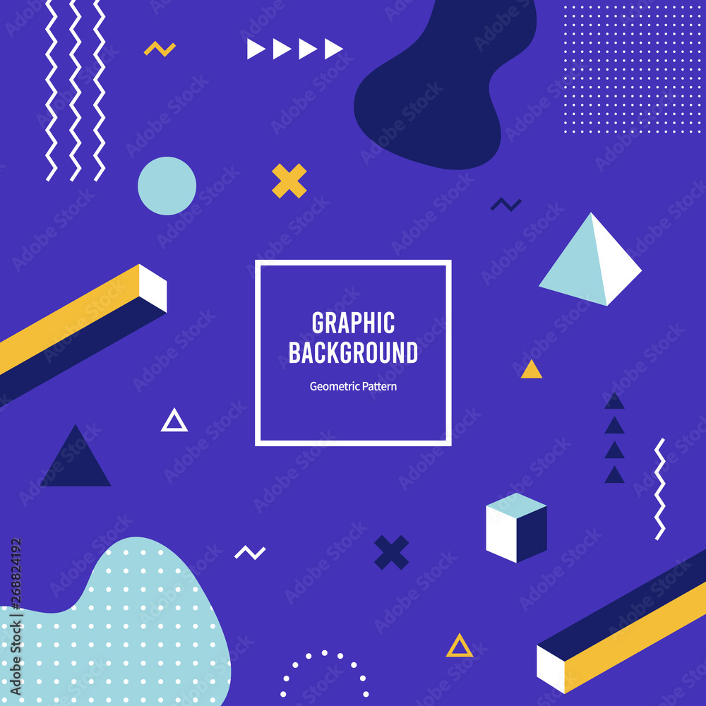 flat geometric pattern. graphic vector background.