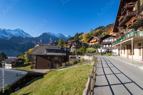 Murren village in Swiss apls, Switzerland