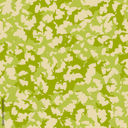Field camouflage of various shades of green and beige colors