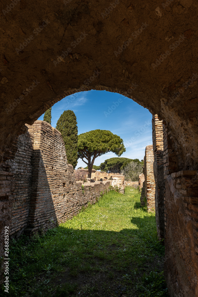 Ostia Antica Rome Italy - Ancient Roman buildings