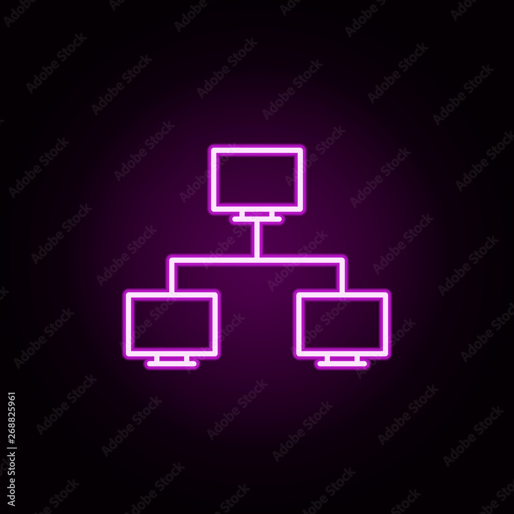 server connection neon icon. Elements of online and web set. Simple icon for websites, web design, mobile app, info graphics server connection neon icon. Elements of online and web set. Simple icon for websites, web design, mobile app, info graphics