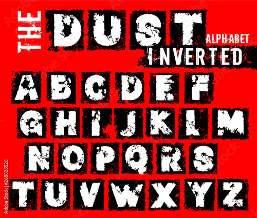Grunge dust letters