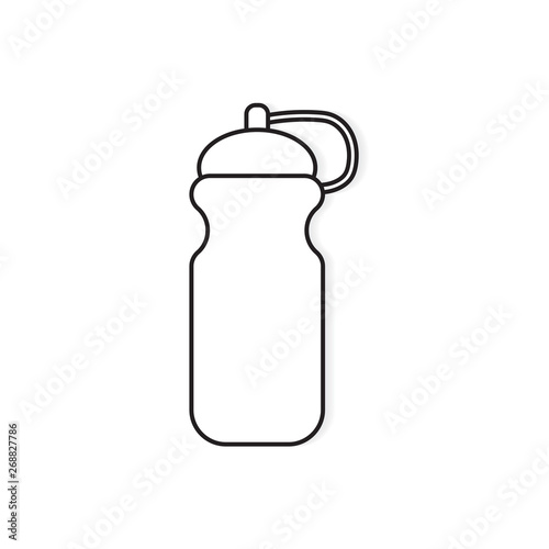 sport water bottle icon- vector illustration