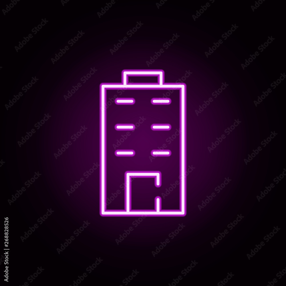 building, office neon icon. Elements of stratup set. Simple icon for websites, web design, mobile app, info graphics building, office neon icon. Elements of stratup set. Simple icon for websites, web design, mobile app, info graphics