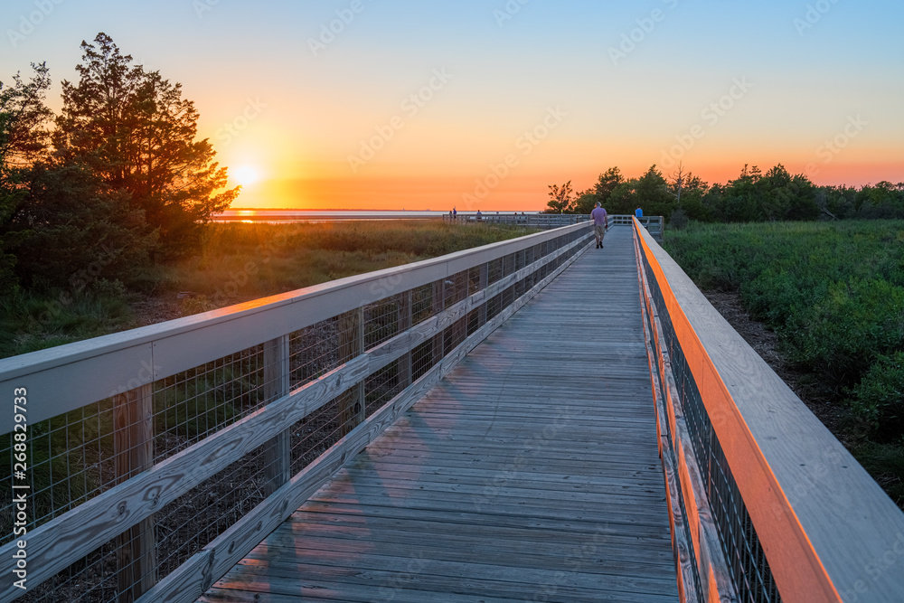 Footbridge at Sunset Footbridge at Sunset