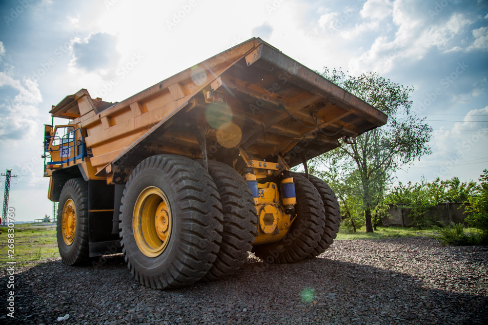 dump truck on the road dump truck on the road