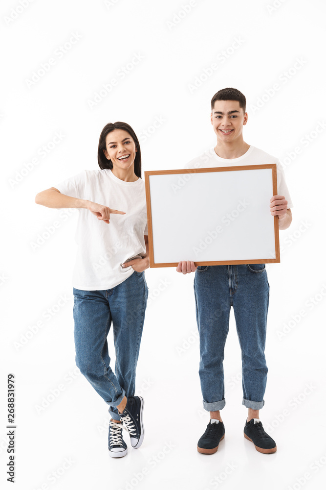 Full length portrait of a young attractive couple Full length portrait of a young attractive couple