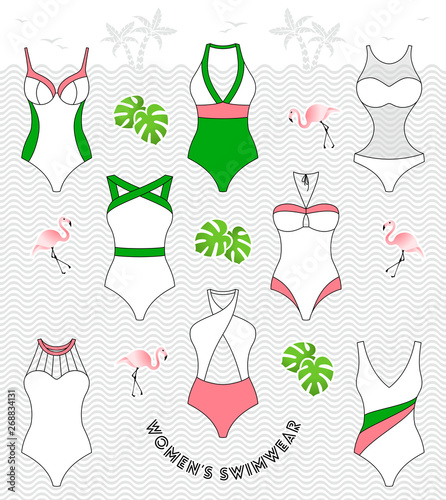 Set of women swimwear