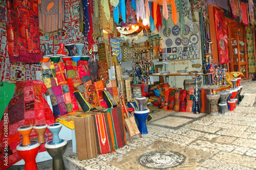 Goods for sale in Arab Quarter of Jerusalem