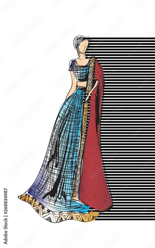 Beautiful Young Woman In An Evening Dress Hand Drawn Fashion Girl Fashion Model Posing Sketch Vector Illustration Stock Vector Adobe Stock Beautiful Young Woman In An Evening Dress Hand Drawn Fashion Girl Fashion Model Posing Sketch Vector Illustration Stock Vector Adobe Stock