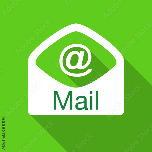 かわいいメールアイコン緑のイラスト素材 Stock Vector Adobe Stock