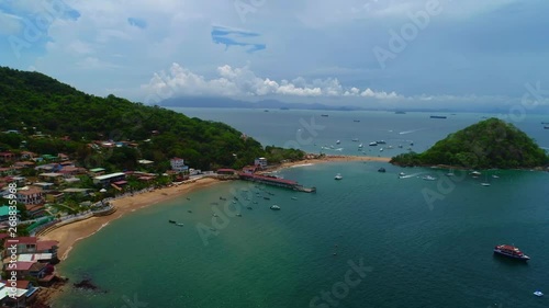 Taboga Island , also known as the island of Flowers, is a volcanic island in the Gulf of Panama. It is a tourist destination, about 20km from Panama City,Panama photo