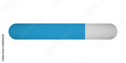 loading progress status bar on white background