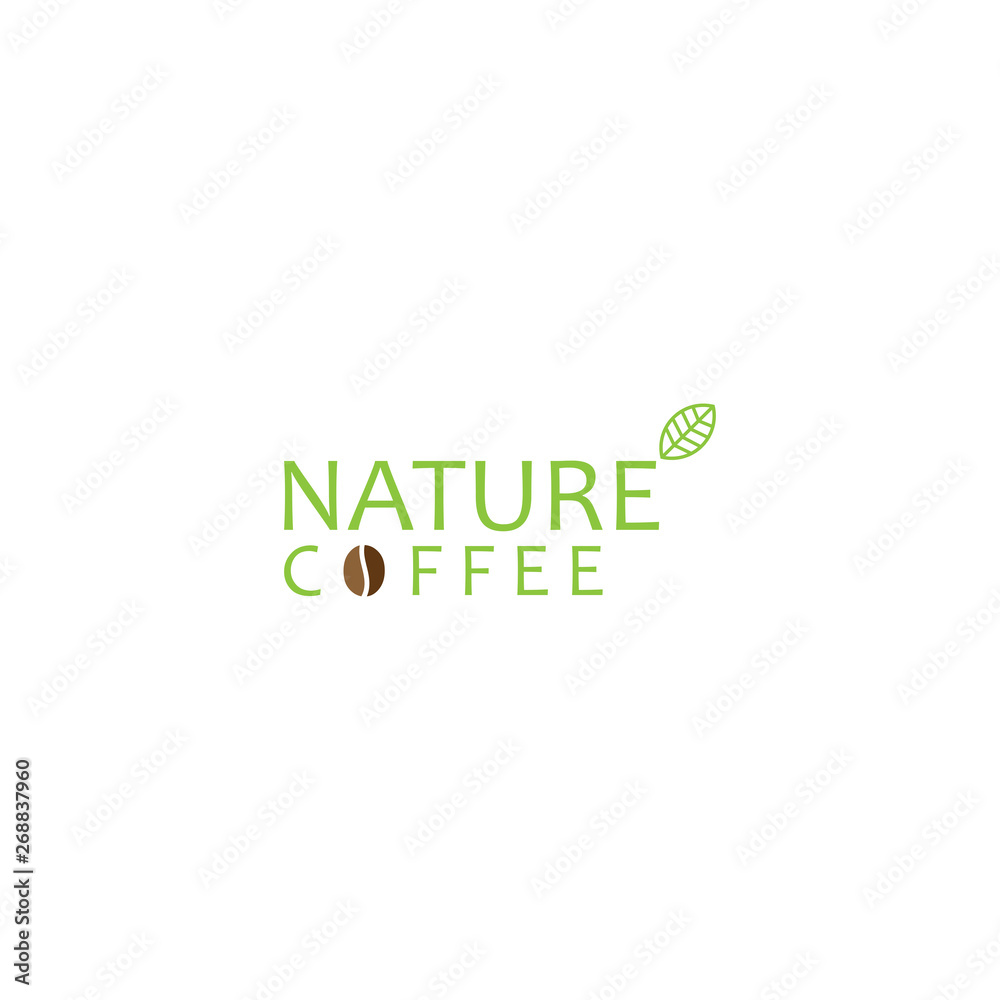 Nature Coffee Logo Design Vector Nature Coffee Logo Design Vector