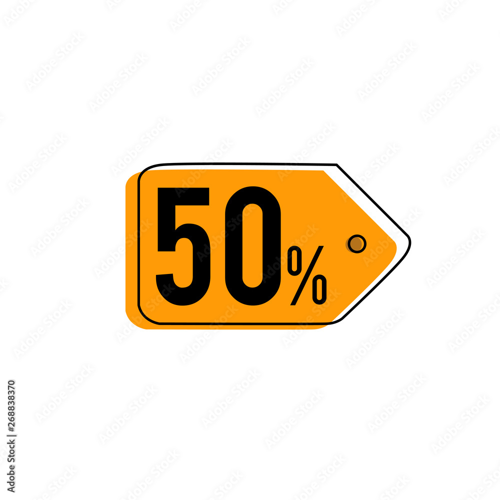 Special Discount 50% design label illustration vector Special Discount 50% design label illustration vector