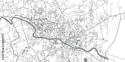 Urban vector city map of Sylhet  Bangladesh