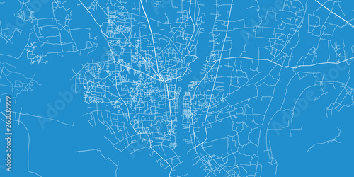Urban vector city map of Narayanganj, Bangladesh