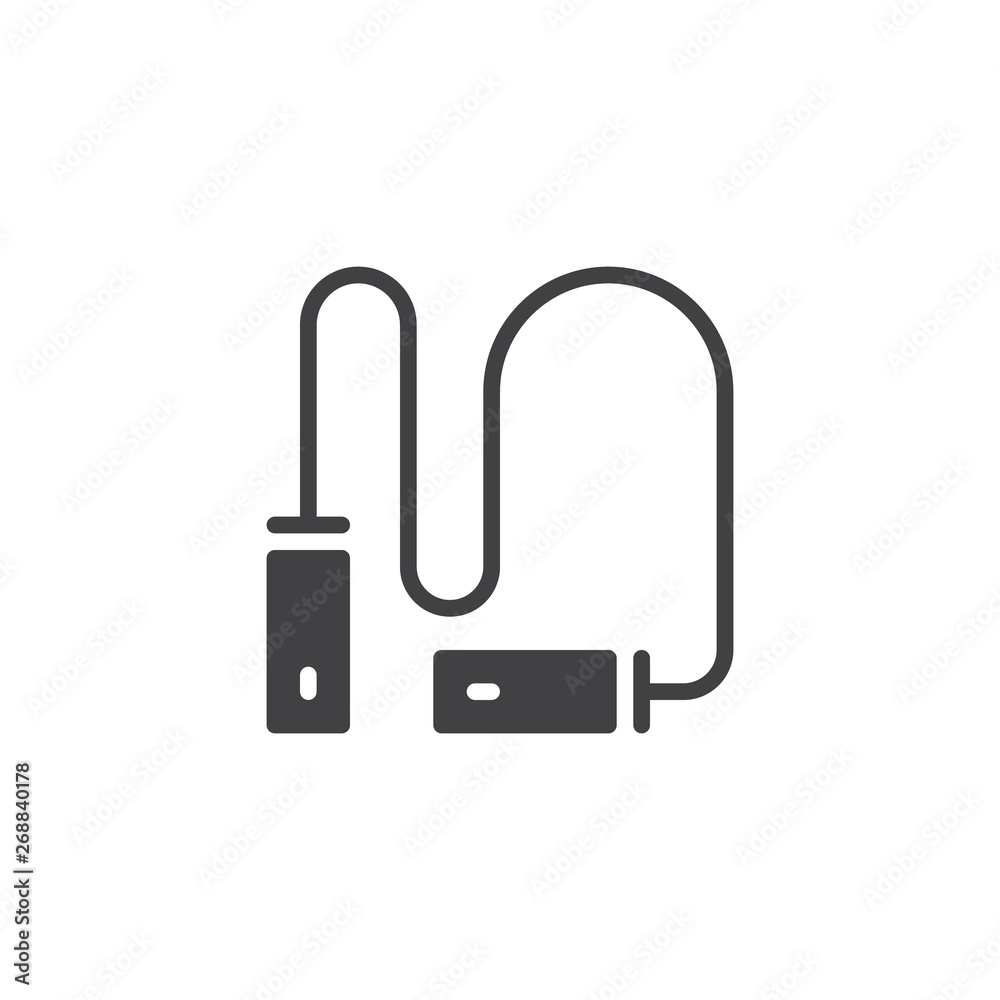 Skipping rope vector icon. filled flat sign for mobile concept and web design. Jump rope glyph icon. Symbol, logo illustration. Pixel perfect vector graphics Skipping rope vector icon. filled flat sign for mobile concept and web design. Jump rope glyph icon. Symbol, logo illustration. Pixel perfect vector graphics