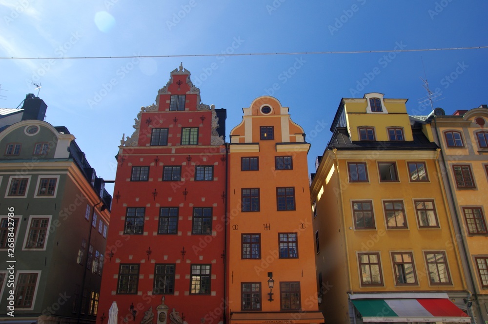 Stockholms bunte Häuser