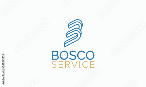 A clean and modern letter B logo