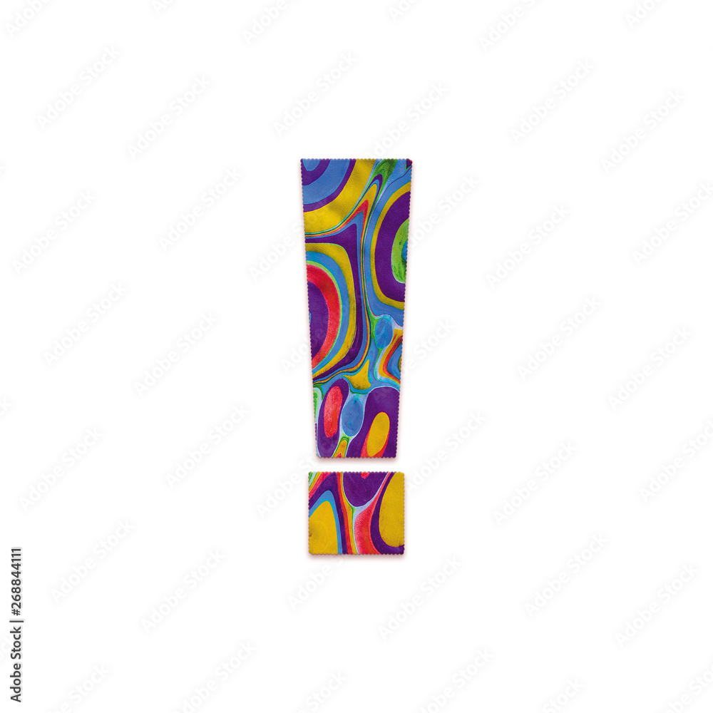 Letter X. Rainbow color paper. Letter X. Rainbow color paper.