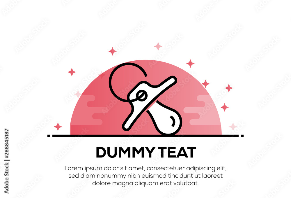 Obraz premium DUMMY TEAT ICON CONCEPT