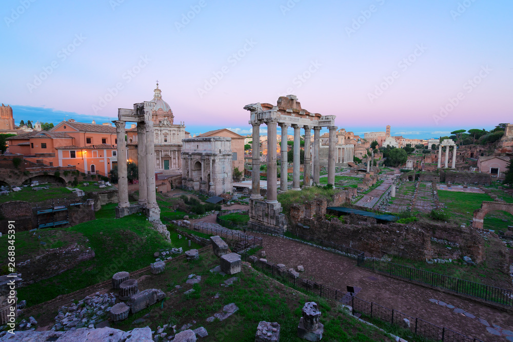 Forum - Roman ruins in Rome, Italy