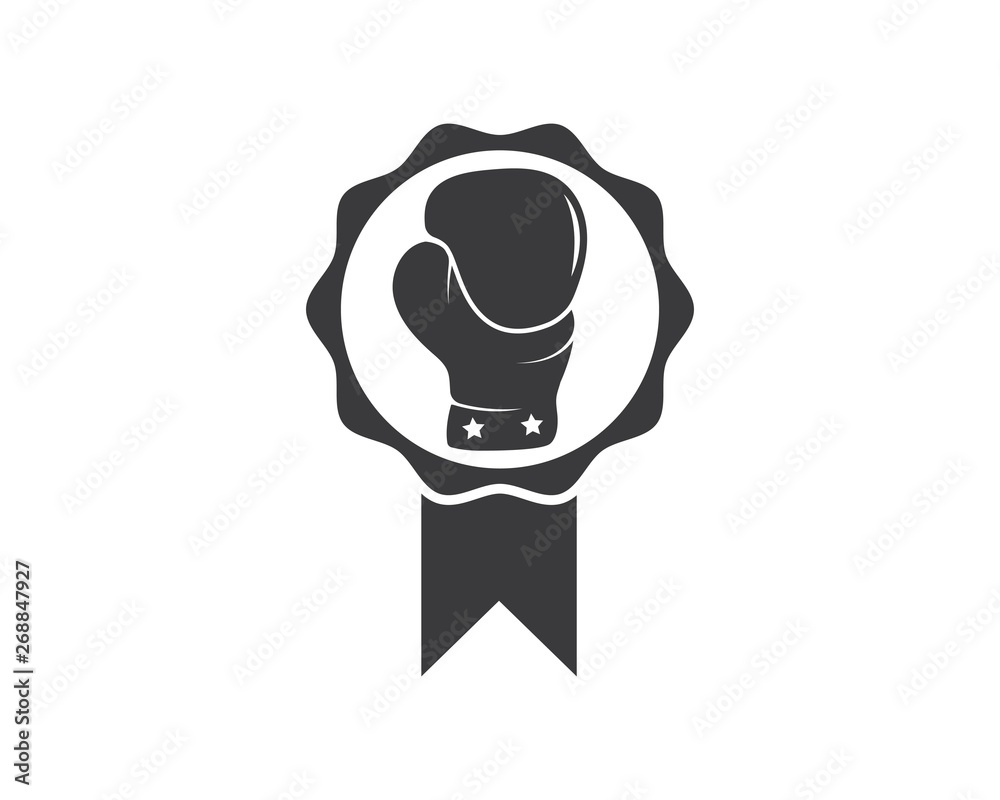 boxing logo vector icon illustration boxing logo vector icon illustration