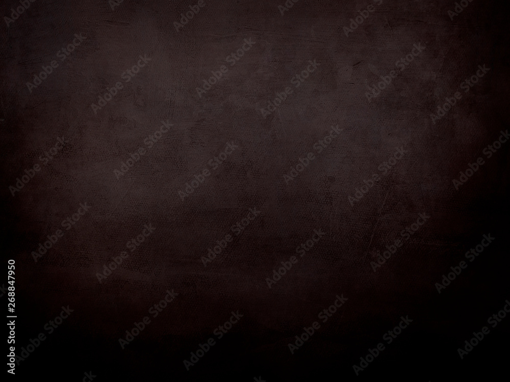 abstract dark brown background with canvas texture