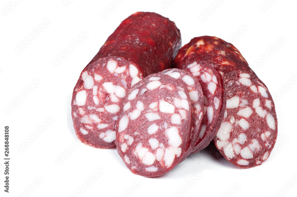 Cutted salami sausage Cutted salami sausage
