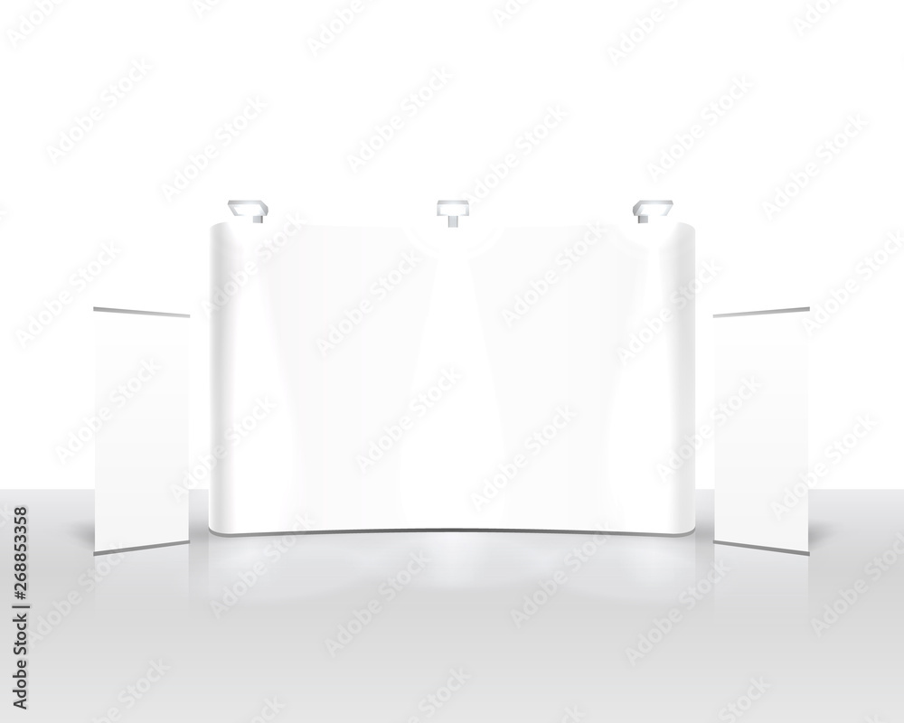 Scene show Podium for presentations on the white background. Scene show Podium for presentations on the white background.