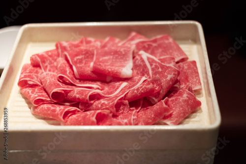 Beef slice for hot pot.