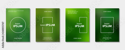 Set of blurred cover design.